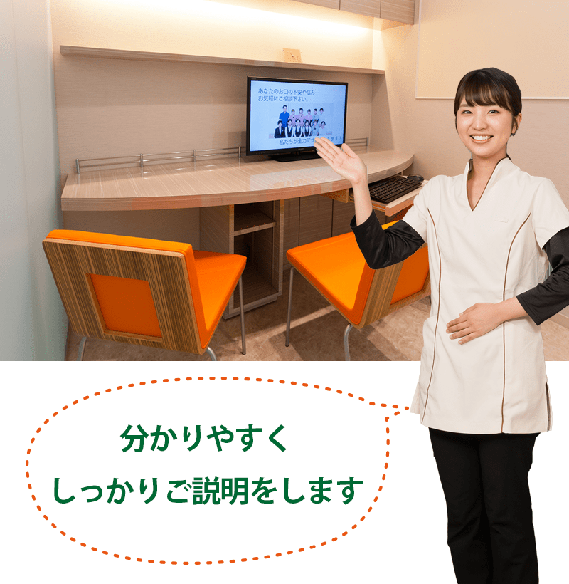 きちんと説明を行う歯科医院
