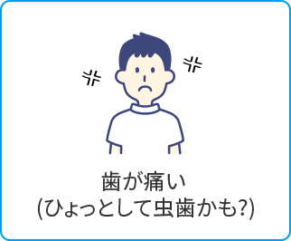 歯が痛い（ひょっとして虫歯かも？）