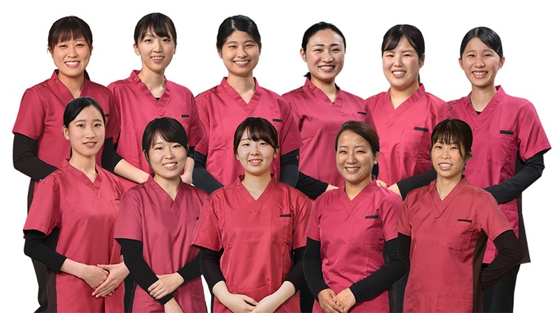 なかむら歯科の歯科衛生士・集合写真