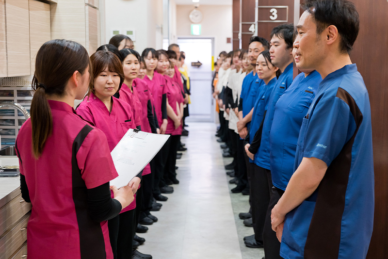 片づけ・終礼～退社